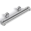 Robinet De Douche|Lomazoo Mitigeur de douche thermostatique chromé - Entraxe 12 cm - avec bouton de sécurité 38C