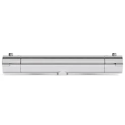 Robinet De Douche|Lomazoo Mitigeur de douche thermostatique chromé - Entraxe 12 cm - avec bouton de sécurité 38C