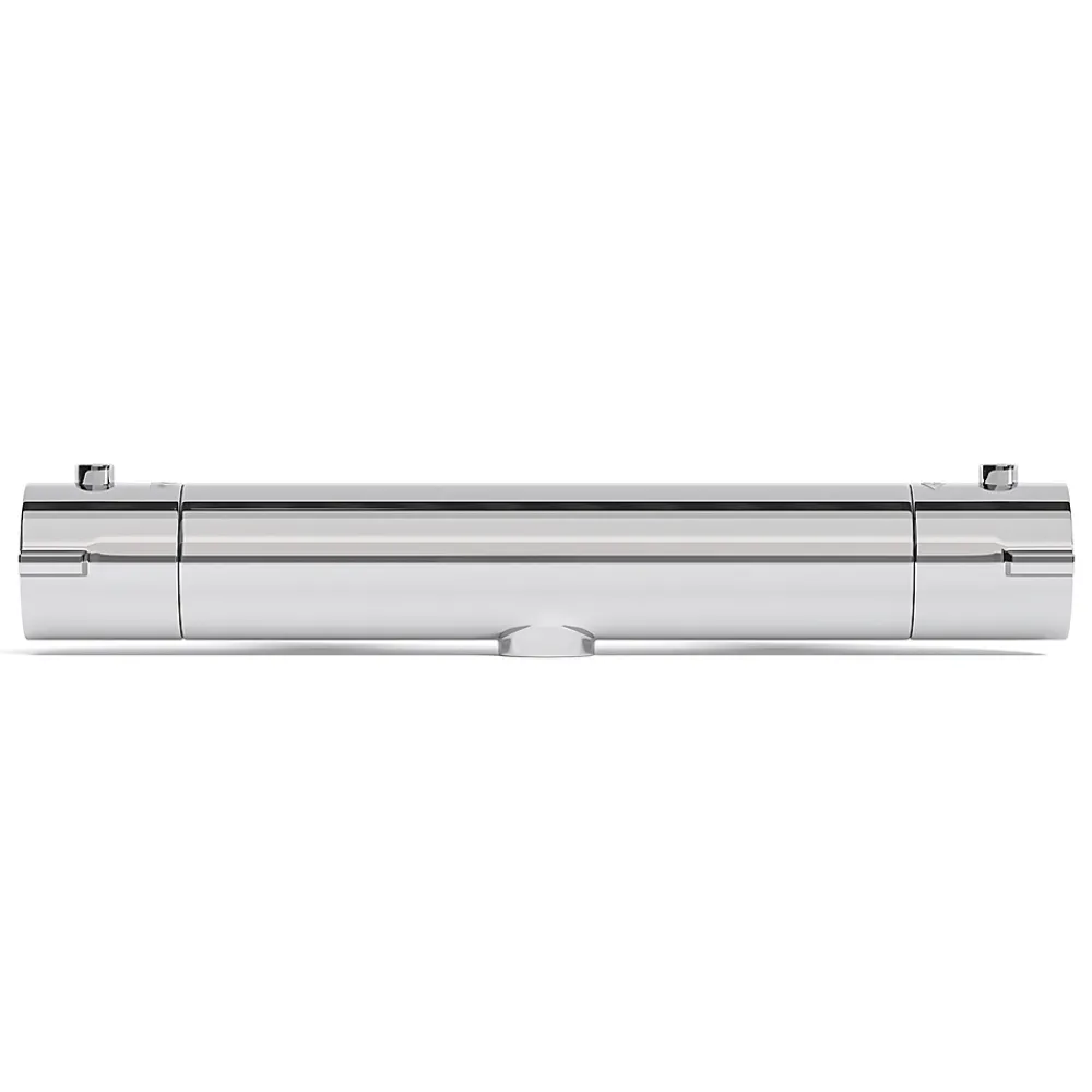 Robinet De Douche|Lomazoo Mitigeur de douche thermostatique chromé - Entraxe 12 cm - avec bouton de sécurité 38C