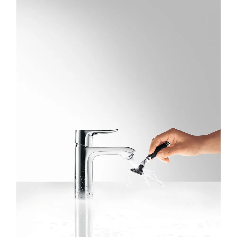 Hansgrohe Mitigeur de lavabo 110 avec tirette et vidage chromé Metris