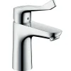 Hansgrohe Mitigeur de lavabo 100 CH3 CoolStart avec poignée extra longue, chrome, Focus