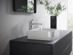 Robinet Lavabo Et Vasque|Hansgrohe Mitigeur de lavabo 190 Vernis Shape chromé