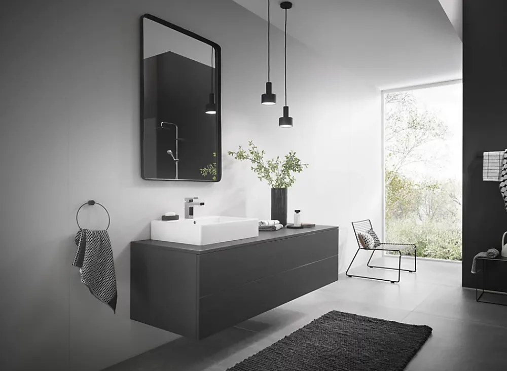 Robinet Lavabo Et Vasque|Hansgrohe Mitigeur de lavabo 100 Vernis Shape chromé