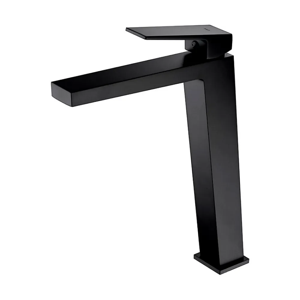 Imex Mitigeur de Lavabo Anti-Calcaire Bec Haut Noir Mat ART BDAR025-3NG