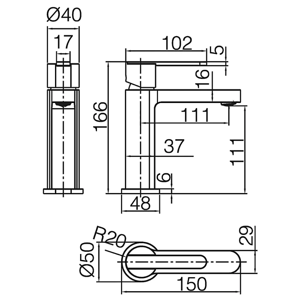 Robinet Lavabo Et Vasque|Imex Mitigeur de Lavabo Anti-Calcaire Bec Bas Or Brossé ROMA BDR001-1OC