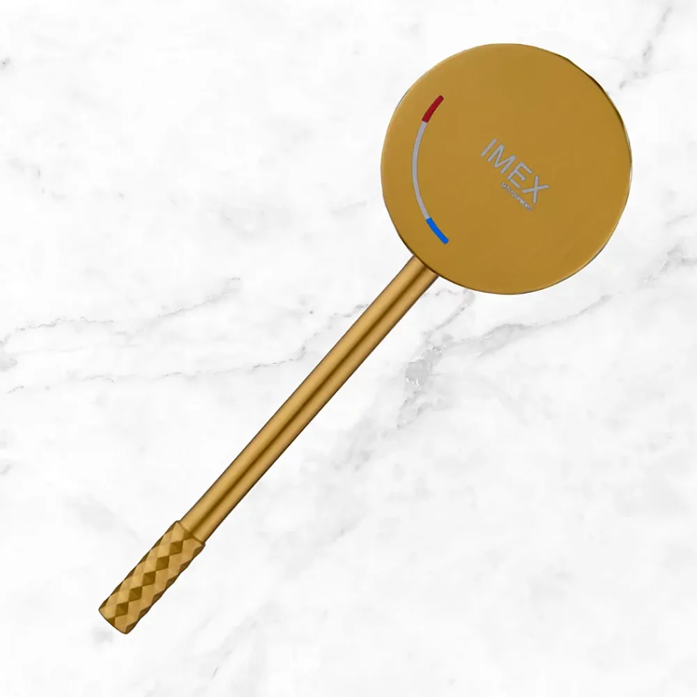 Robinet Lavabo Et Vasque|Imex Mitigeur de Lavabo Anti-Calcaire Bec Bas Or Brossé GENOVA BDG053-1OC