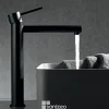 Robinet Lavabo Et Vasque|Imex Mitigeur de Lavabo Anti-Calcaire Bec Haut Noir Mat MILOS STICK BDYS045-3NG