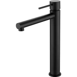 Robinet Lavabo Et Vasque|Imex Mitigeur de Lavabo Anti-Calcaire Bec Haut Noir Mat MILOS STICK BDYS045-3NG