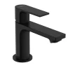 Hansgrohe Mitigeur de lavabo avec tirette et vidage noir mat, Rebris E 80 CoolStart