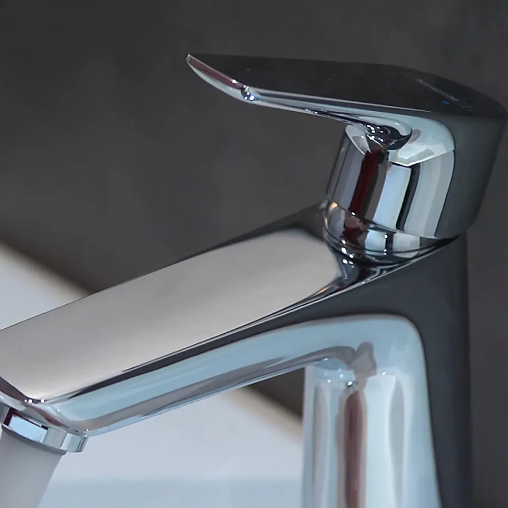 Hansgrohe Mitigeur de lavabo avec tirette et vidage chromé, Talis E 110 EcoSmart