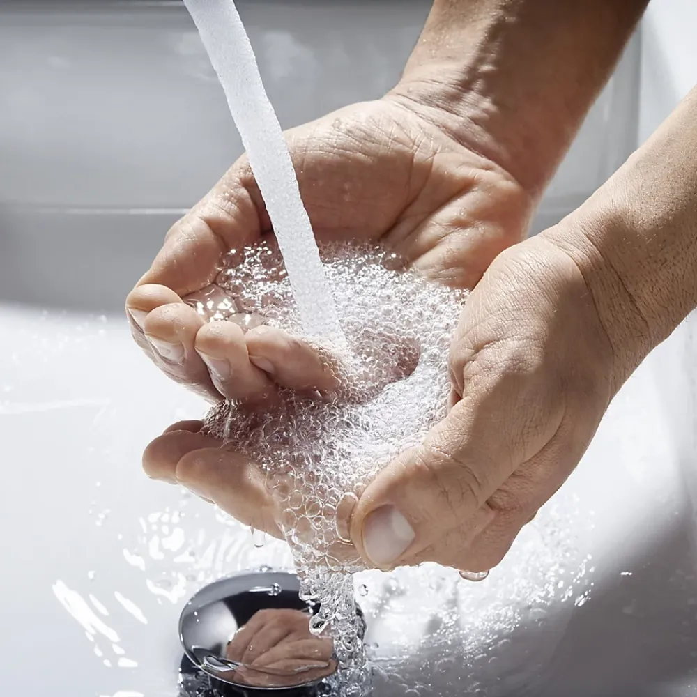 Hansgrohe Mitigeur de lavabo avec tirette et vidage chromé, Talis E 110 EcoSmart