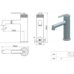 Robinet Lavabo Et Vasque|Essebagno Mitigeur de lavabo bas cuivre brossé Molette