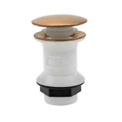 Robinet Lavabo Et Vasque|Essebagno Mitigeur de lavabo bas cuivre brossé Molette