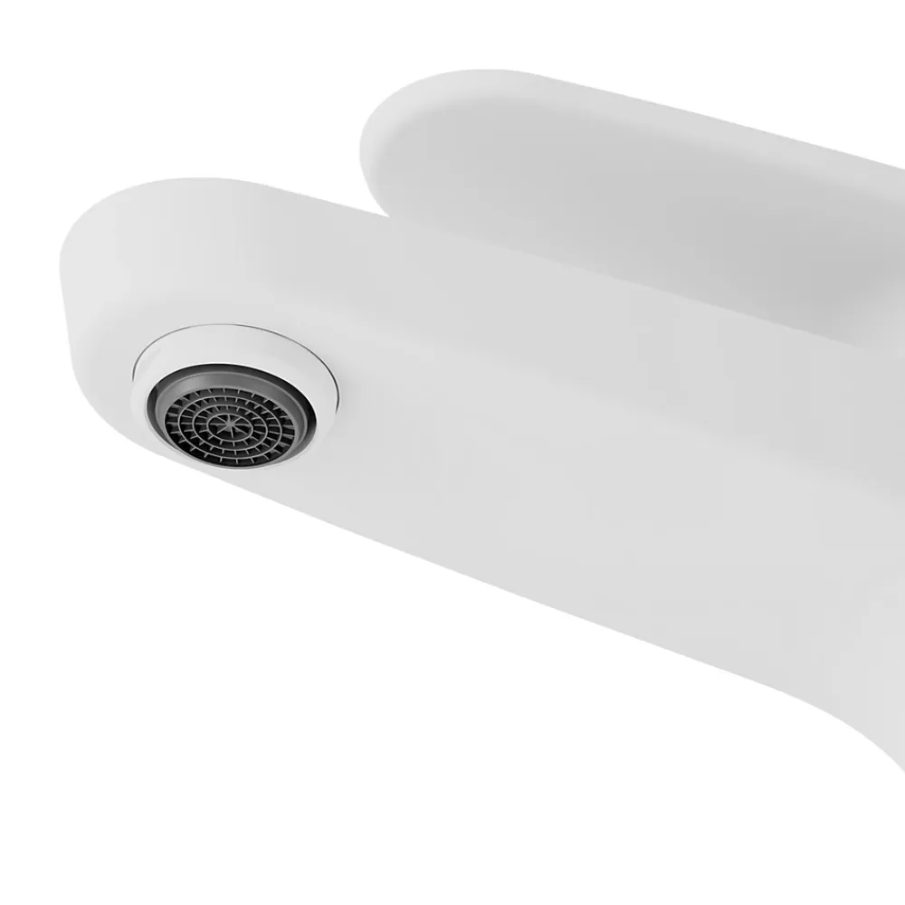 Robinet Lavabo Et Vasque|GoodHome Mitigeur de lavabo blanc Cavally M