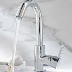 Robinet Lavabo Et Vasque|GoodHome Mitigeur de lavabo chromé Coggia