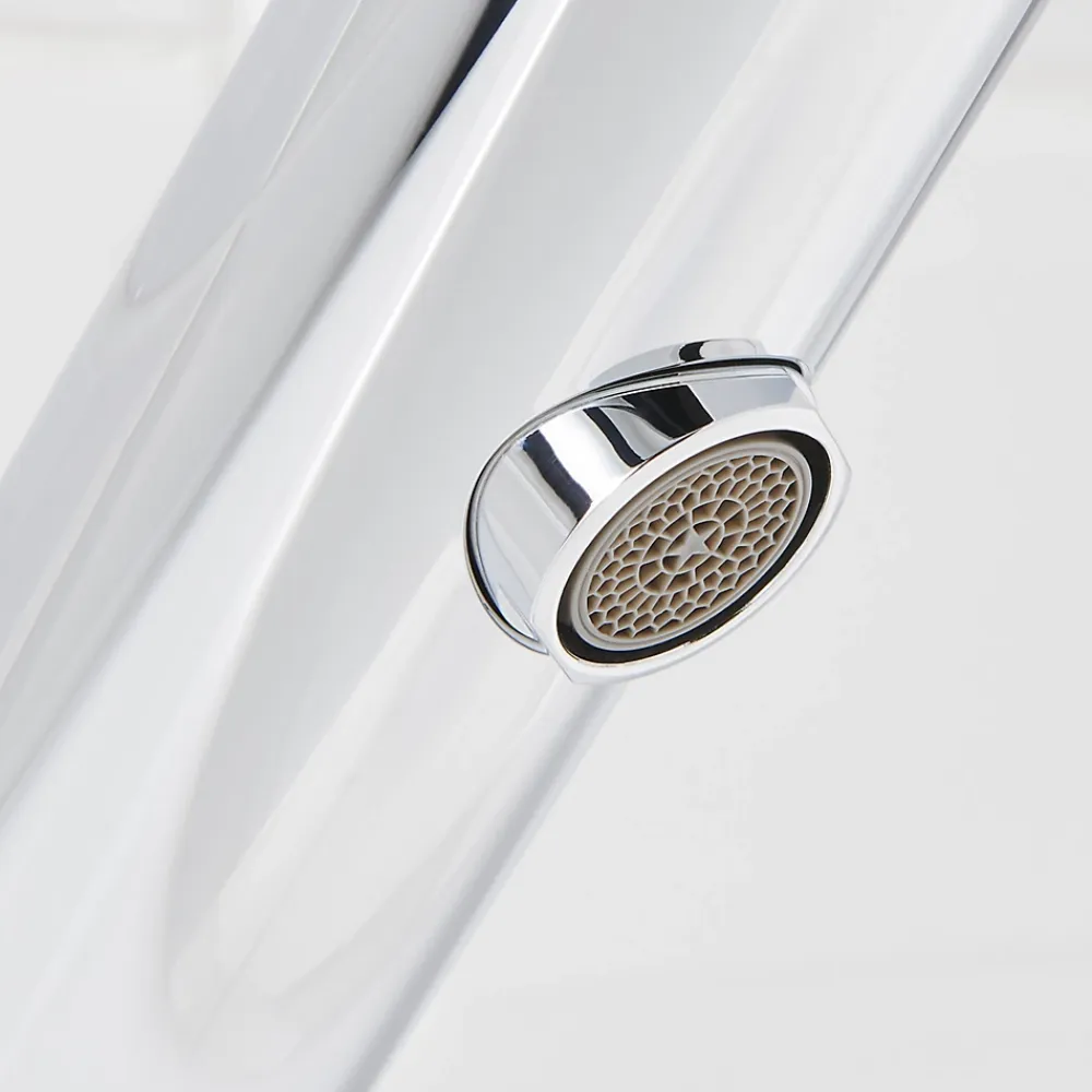 Robinet Lavabo Et Vasque|GoodHome Mitigeur de lavabo chromé Nya