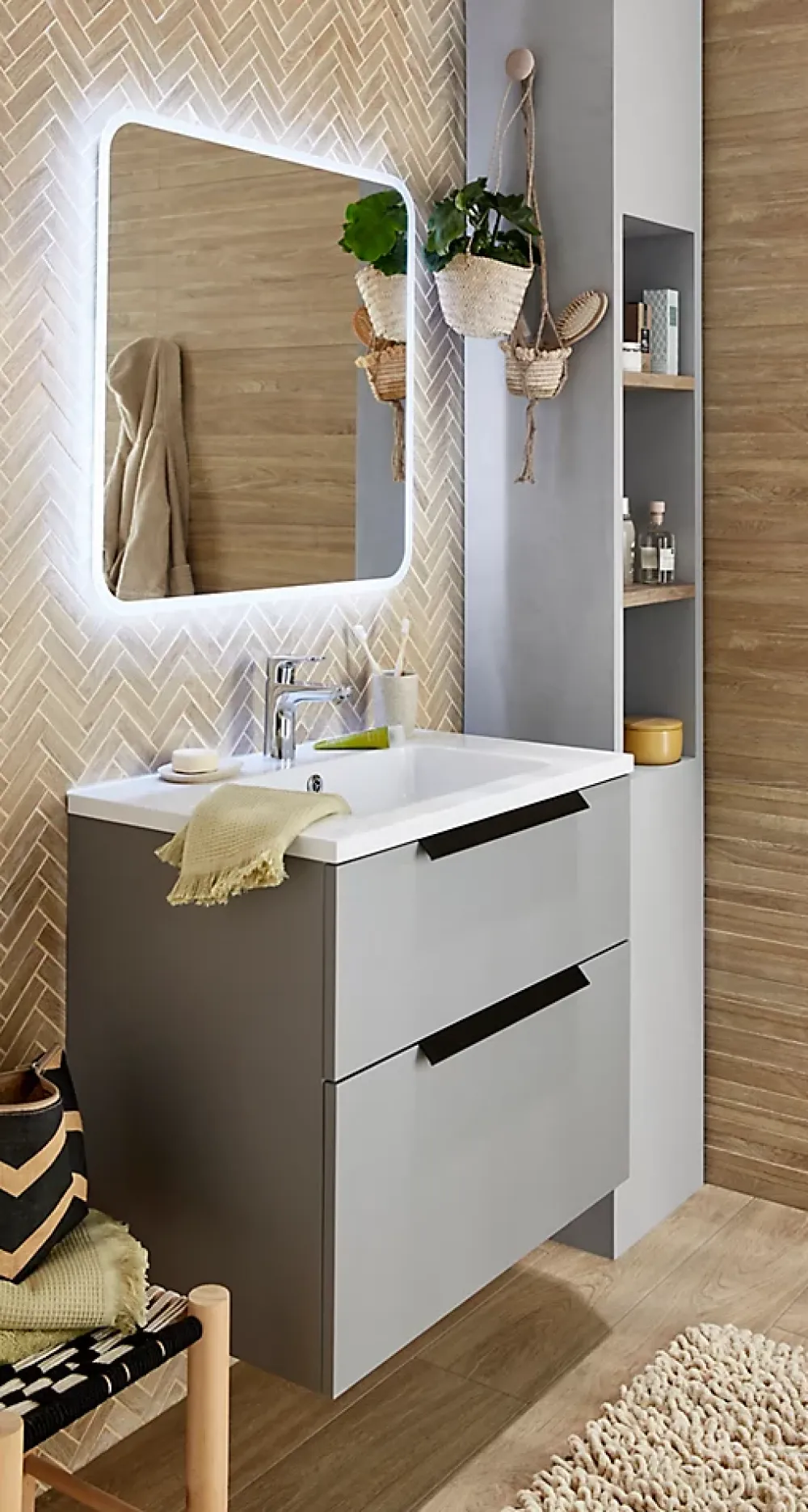 Robinet Lavabo Et Vasque|Hansgrohe Mitigeur de lavabo chromé Ecos L