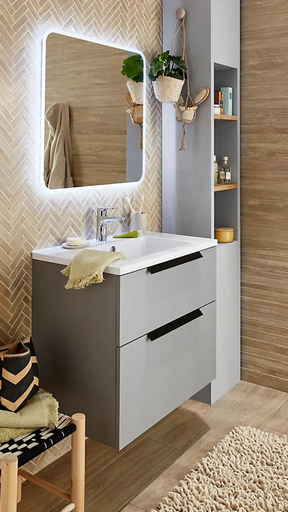 Robinet Lavabo Et Vasque|Hansgrohe Mitigeur de lavabo chromé Ecos L