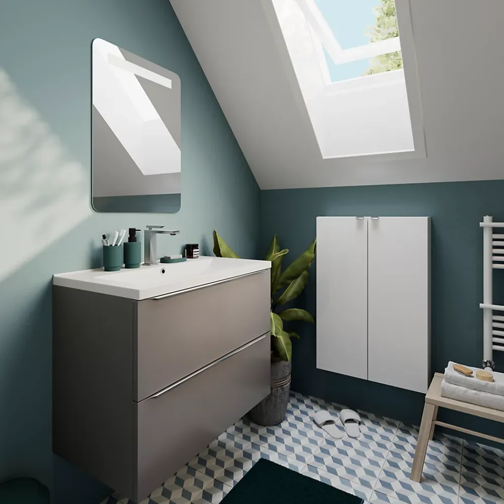 Robinet Lavabo Et Vasque|GoodHome Mitigeur de lavabo chromé Kolima