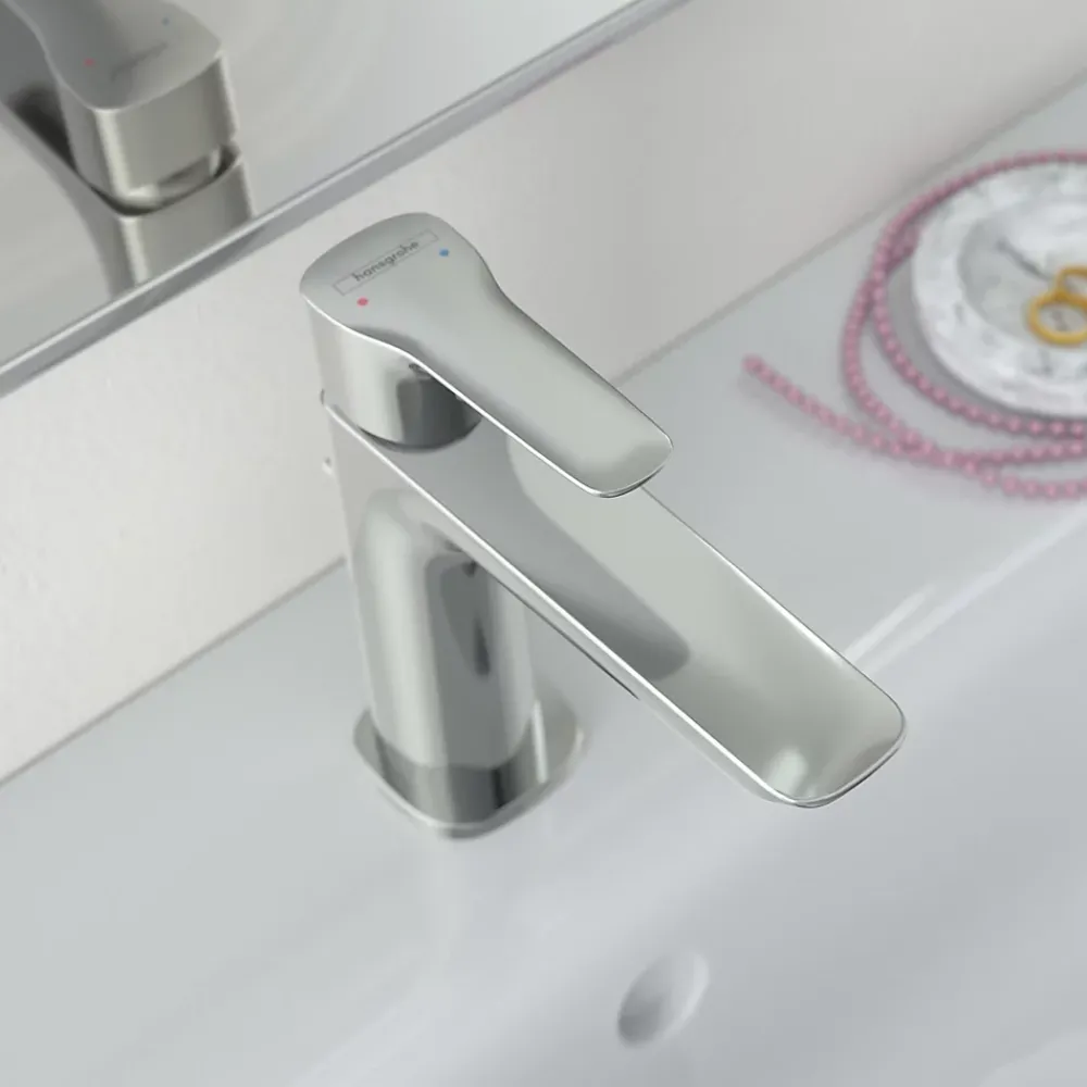 Robinet Lavabo Et Vasque|Hansgrohe Mitigeur de lavabo chromé MySport L Fine