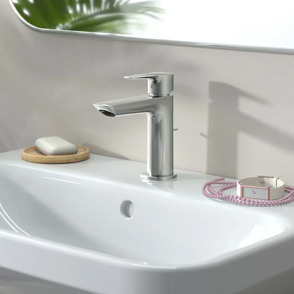 Robinet Lavabo Et Vasque|Hansgrohe Mitigeur de lavabo chromé MySport L Fine