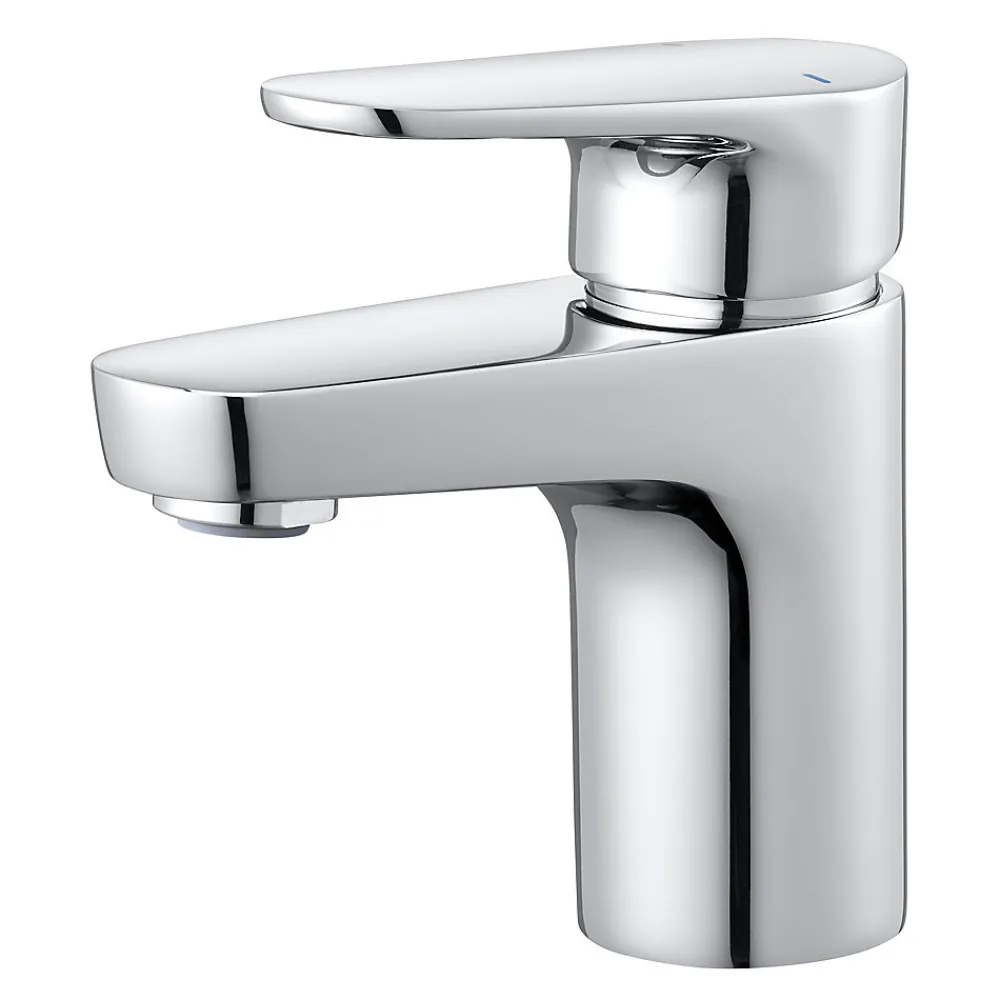 Robinet Lavabo Et Vasque|GoodHome Mitigeur de lavabo chromé taille S avec bonde clic-clac, Cavally