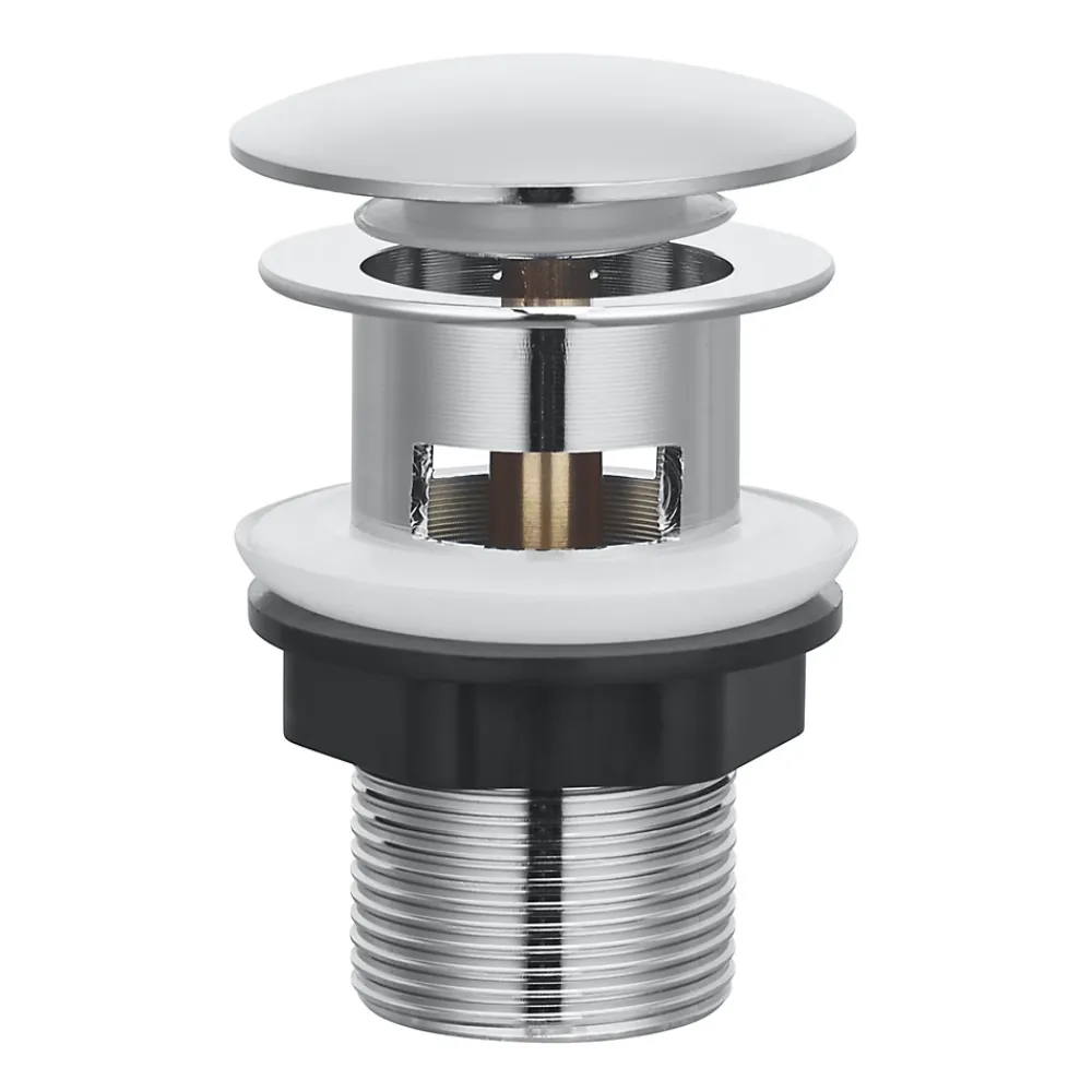 Robinet Lavabo Et Vasque|GoodHome Mitigeur de lavabo chromé taille S avec bonde clic-clac, Cavally