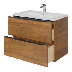 GoodHome Mitigeur de lavabo chromé taille M avec bonde clic-clac, Cavally