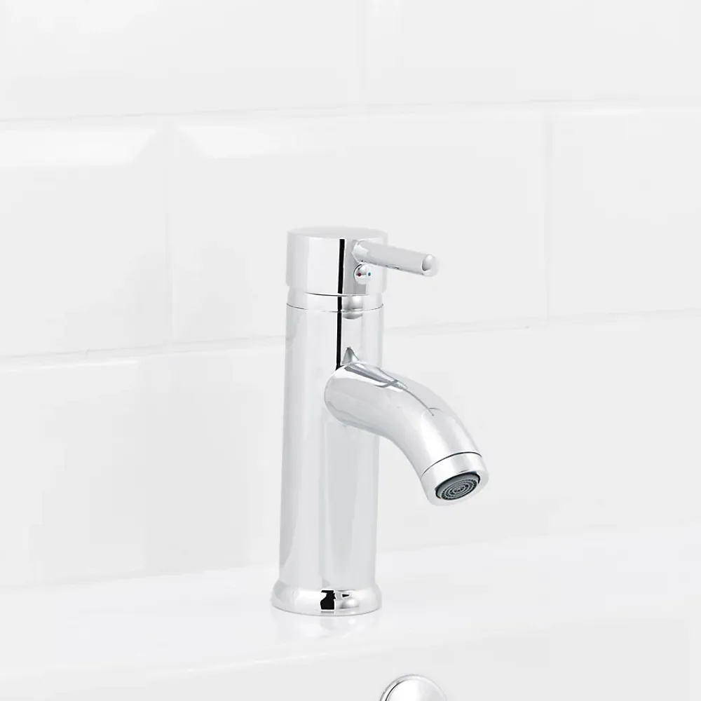 Robinet Lavabo Et Vasque|GoodHome Mitigeur de lavabo chromé Hoffell
