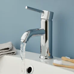 Robinet Lavabo Et Vasque|GoodHome Mitigeur de lavabo chromé Hoffell