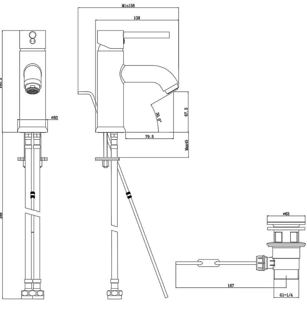 Robinet Lavabo Et Vasque|GoodHome Mitigeur de lavabo chromé Hoffell