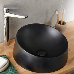 GoodHome Mitigeur de lavabo chromé Cavally XL