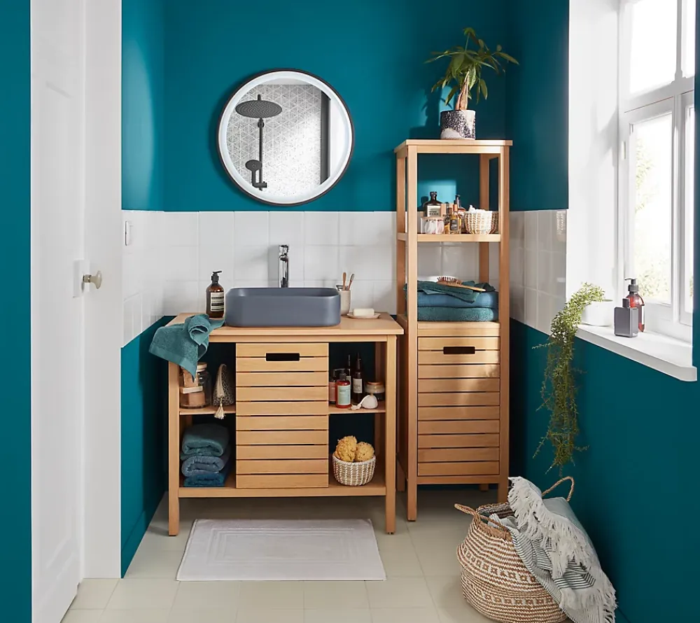 GoodHome Mitigeur de lavabo chromé Cavally XL