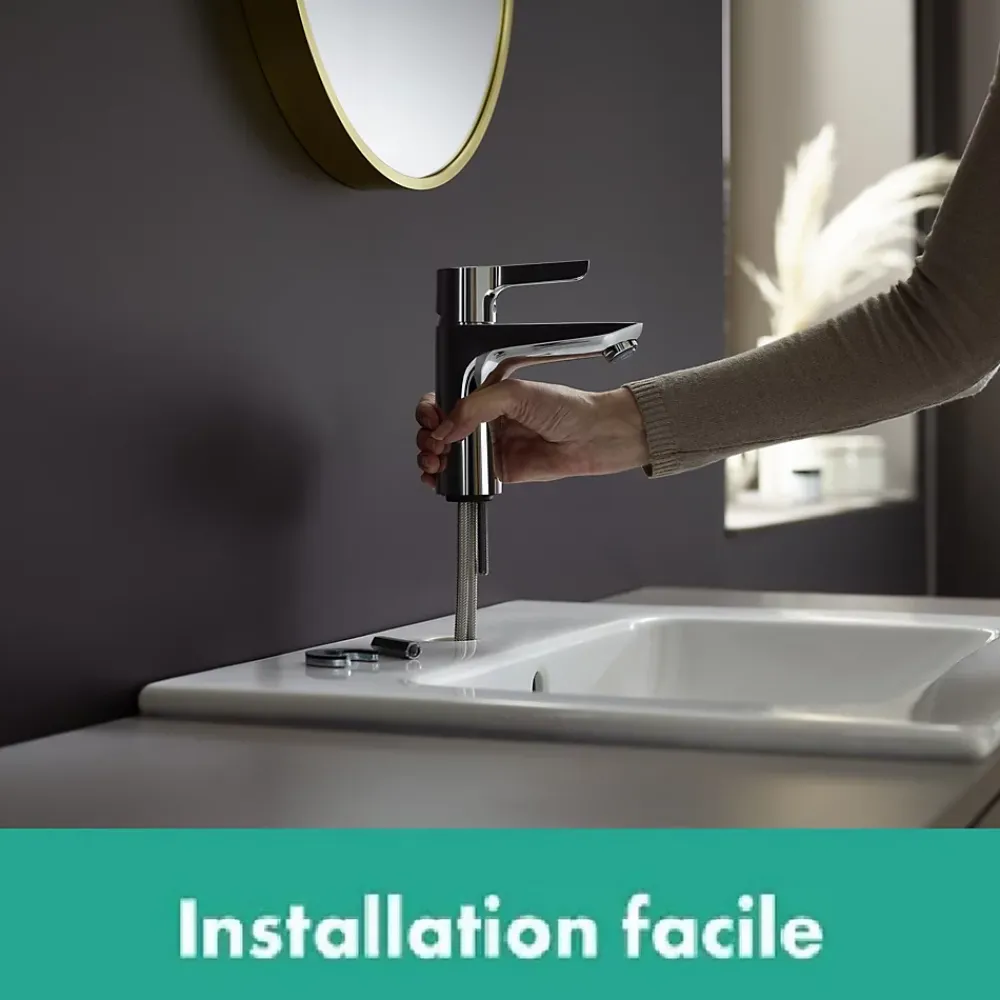 Hansgrohe Mitigeur de lavabo chromé Waterforms L CoolStart