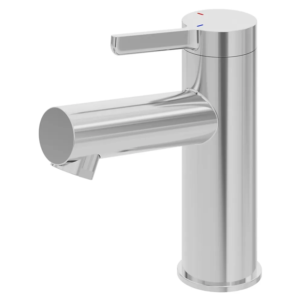 Robinet Lavabo Et Vasque|GoodHome Mitigeur de lavabo chrome taille M, Maza