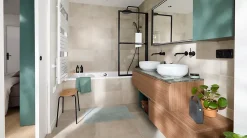 Essebagno Mitigeur de lavabo encastré, noir, Lollipop
