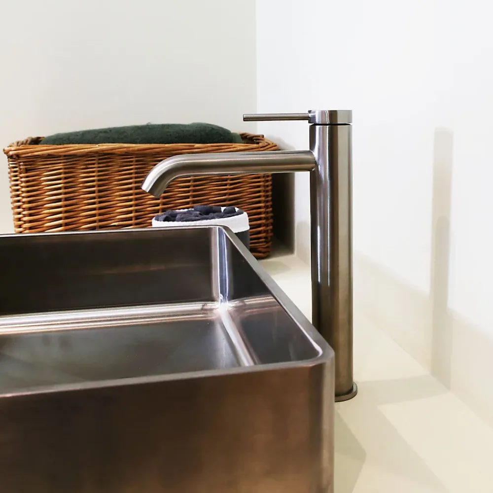 Essebagno Mitigeur de lavabo facon inox Lollipop