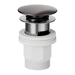 Robinet Lavabo Et Vasque|GoodHome Mitigeur de lavabo H.17,4 cm, gun metal, Kolima