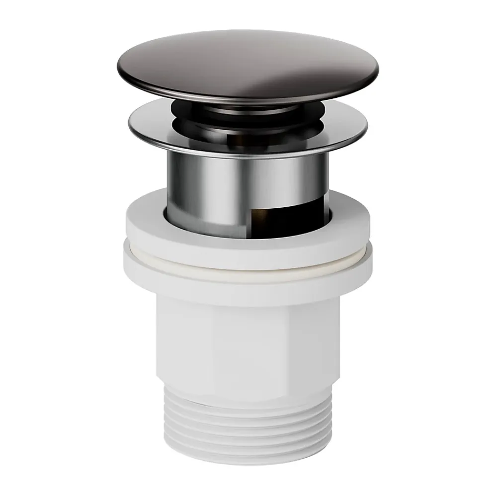 Robinet Lavabo Et Vasque|GoodHome Mitigeur de lavabo H.17,4 cm, gun metal, Kolima