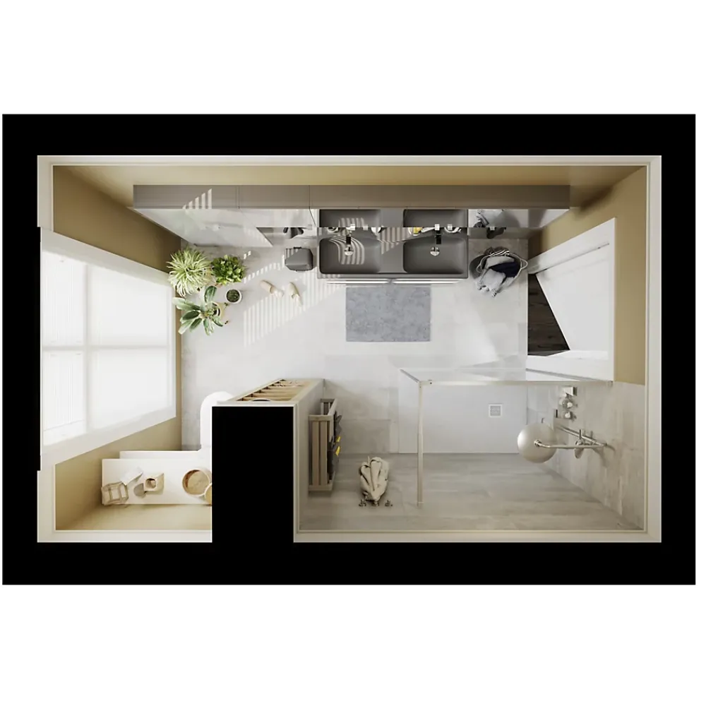 Robinet Lavabo Et Vasque|GoodHome Mitigeur de lavabo H.17,4 cm, gun metal, Kolima
