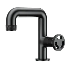 Robinet Lavabo Et Vasque|Essebagno Mitigeur de lavabo H.18 cm, noir, Factory