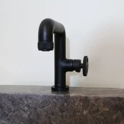 Robinet Lavabo Et Vasque|Essebagno Mitigeur de lavabo H.18 cm, noir, Factory
