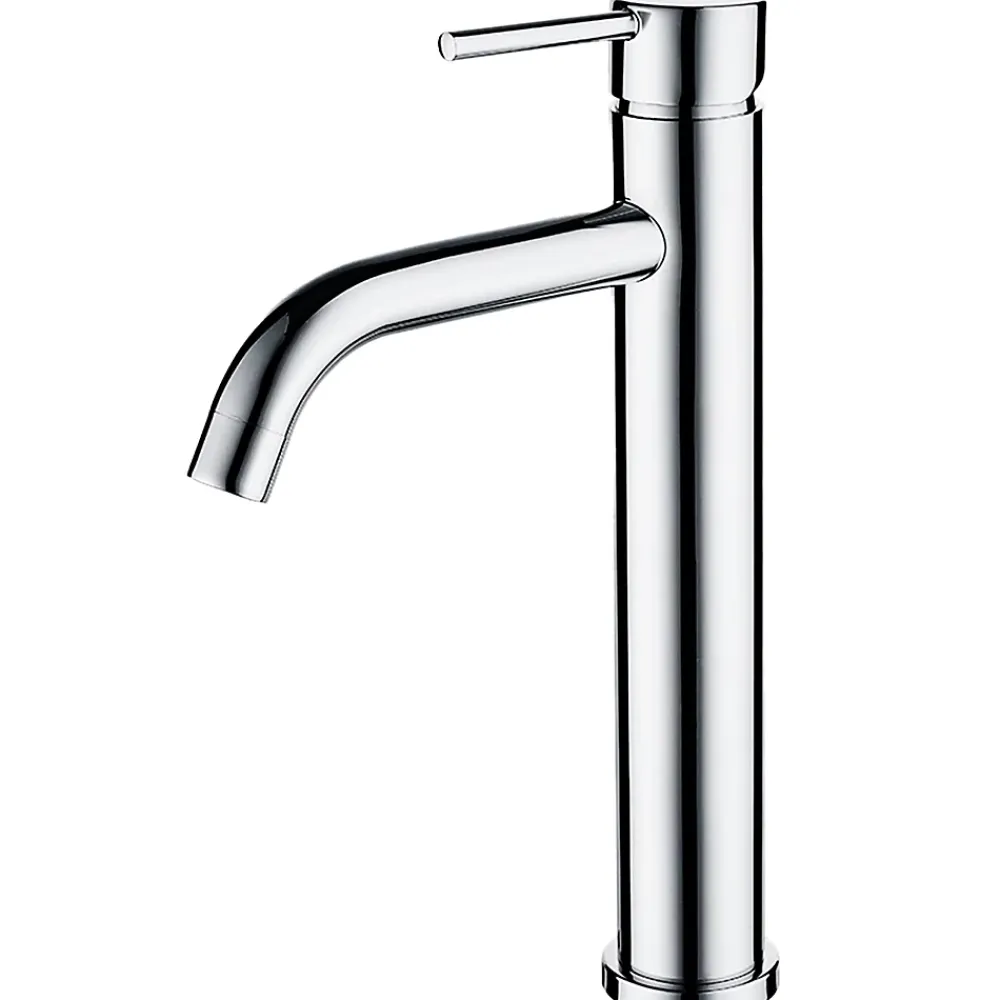 Robinet Lavabo Et Vasque|AICA Sanitaire Mitigeur de lavabo haut, chromé, monocommande, mixte froid/chaud