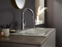 Robinet Lavabo Et Vasque|Hansgrohe Mitigeur de lavabo haut chrome Vernis Blend