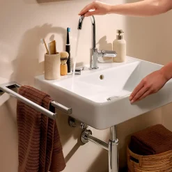 Robinet Lavabo Et Vasque|Hansgrohe Mitigeur de lavabo haut chrome Vernis Blend