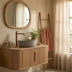 Robinet Lavabo Et Vasque|Essebagno Mitigeur de lavabo haut cuivre brossé Molette