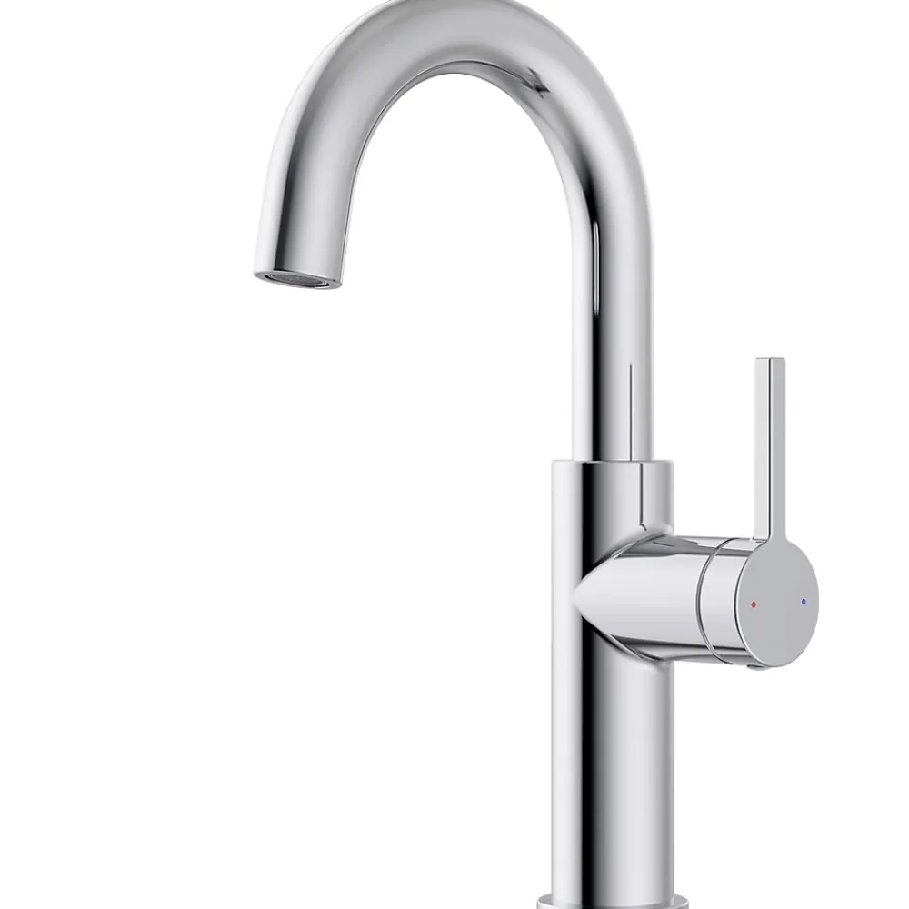 Robinet Lavabo Et Vasque|Essebagno Mitigeur de lavabo haut chrome Reflet
