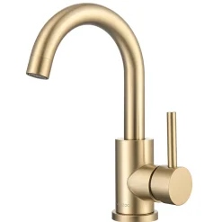 Lomazoo Mitigeur de lavabo doré Lysa