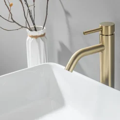 Lomazoo Mitigeur de lavabo doré Midas