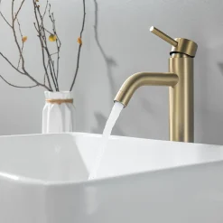 Lomazoo Mitigeur de lavabo doré Midas